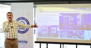 Bursa'da Yıldırım Belediye Başkanı Oktay Yılmaz, Kaplıkaya Sosyal Tesisleri’nde bir