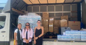 Bursa BUSADER, Bilecik’in Osmaneli ilçesinde devam eden orman yangınlarıyla mücadele