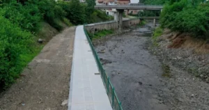 Ordu Büyükşehir Belediyesi Fatsa ilçesi Ilıca Mahallesi’nde bulunan Ilıca Irmağı