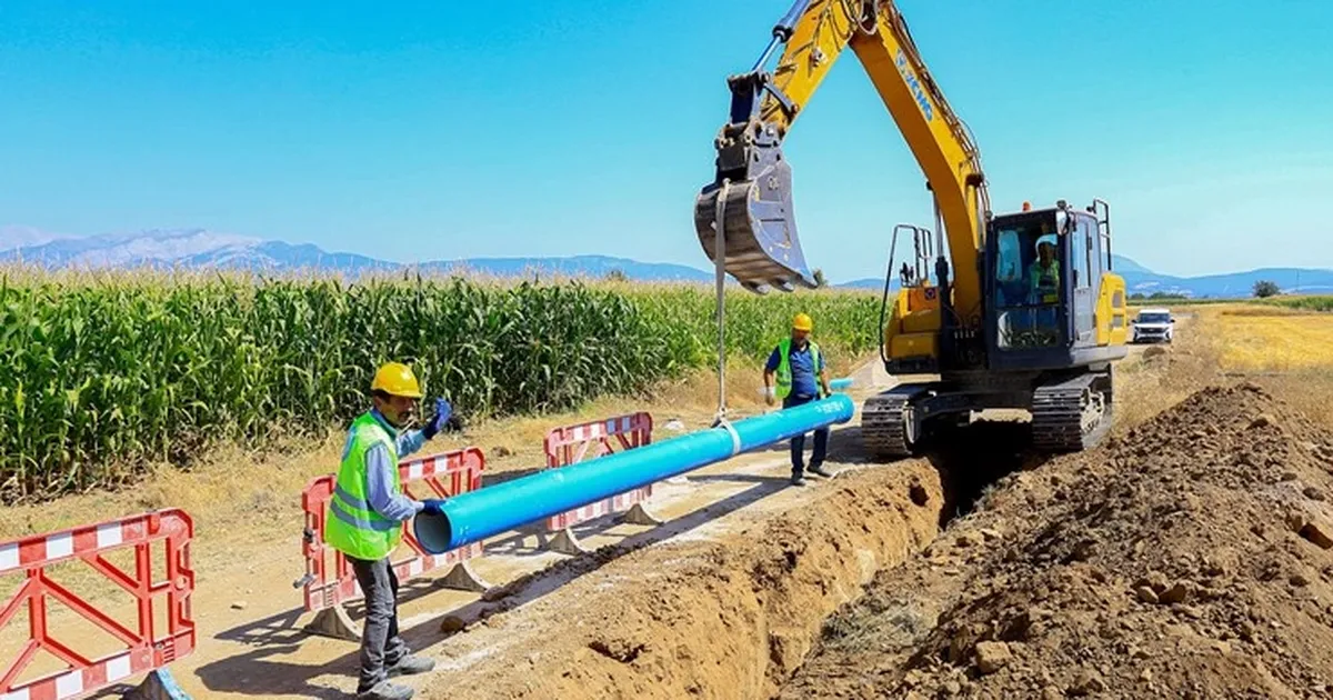 Denizli Tavas’ta asbest borular tarihe karışıyor