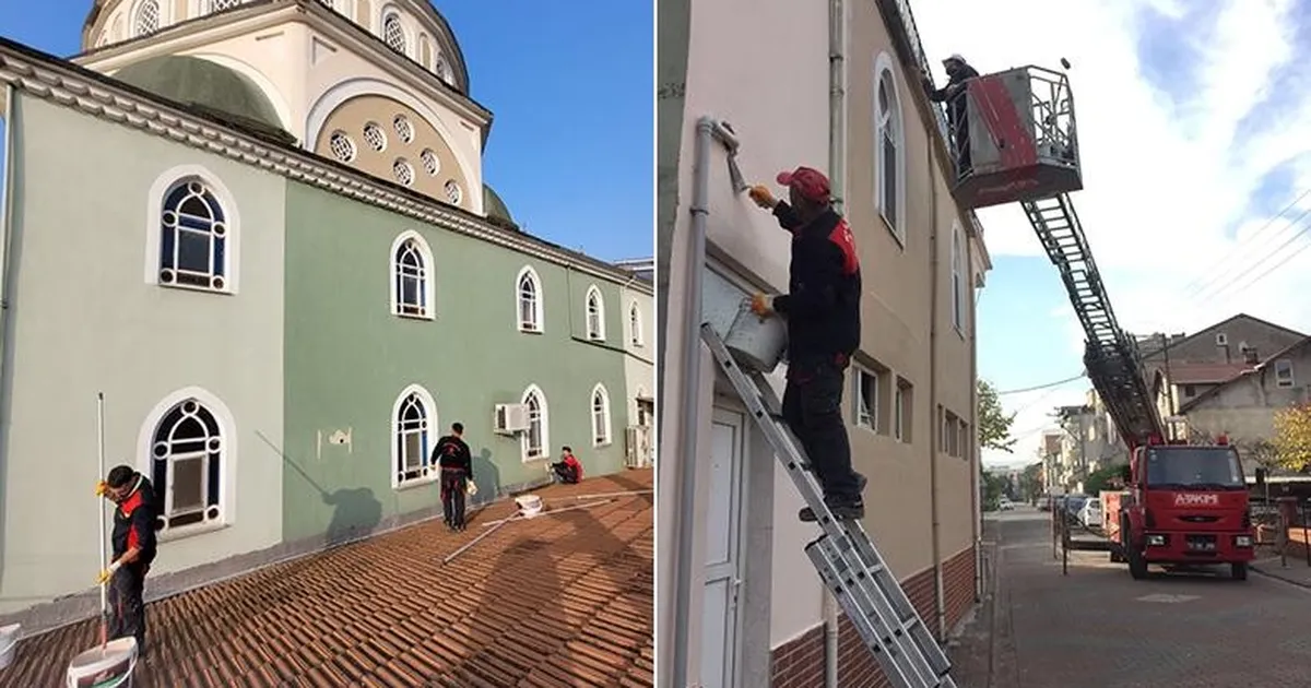 Kocaeli Büyükşehir’den 897 camide boya desteği