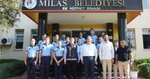 Milas Belediyesi’nde görev yapacak olan zabıta memurları bugün itibariyle görevlerine