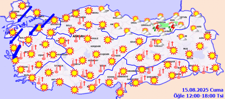 Rüzgar ve sıcaklık bir arada! Termometreler patlayabilir