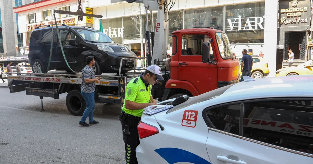 Van’da uygunsuz parka ceza yağdı