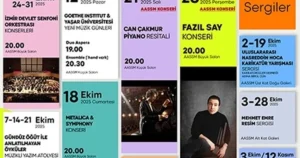 İzmir Büyükşehir Belediyesi Ahmed Adnan Saygun Sanat Merkezi (AASSM), ekim