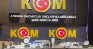 İçişleri Bakanı Ali Yerlikaya, Ankara Kaçakçılık Şube Müdürlüğü’nün internet satışında