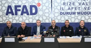 Ulaştırma ve Altyapı Bakanı Abdulkadir Uraloğlu, Rize'deki sel felaketinde can