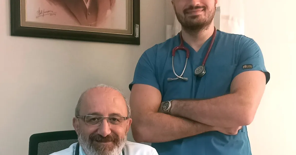 Bursa Mudanya’da baba-oğul aynı hastanede