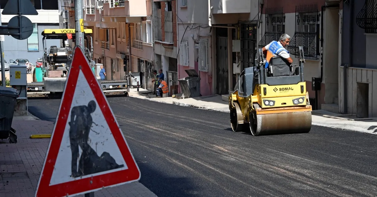 Bursa Osmangazi’de 160 ton asfalt döküldü