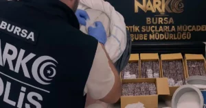 Bursa'nın Orhangazi ilçesinde İl Emniyet Müdürlüğü Narkotik Cürümlerle Çaba Şube