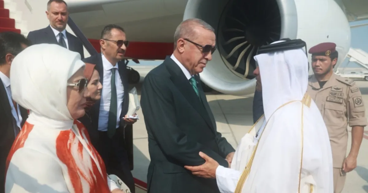Cumhurbaşkanı Erdoğan Katar’da