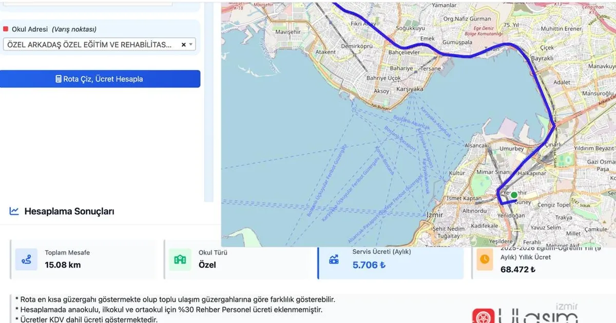 İzmir’de servis ücretleri artık ‘web’den hesaplanacak
