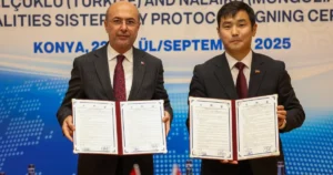Konya Selçuklu Belediyesi ile Moğolistan’ın Nalaikh Belediyesi ortasında ‘Kardeş Belediye Protokolü’