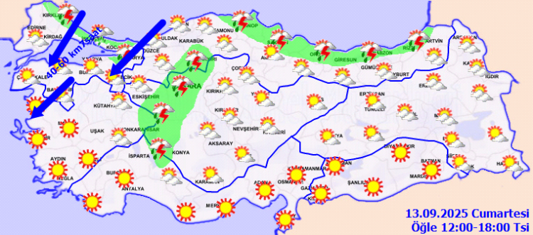 Marmara ve Ege kıyılarına rüzgar uyarısı
