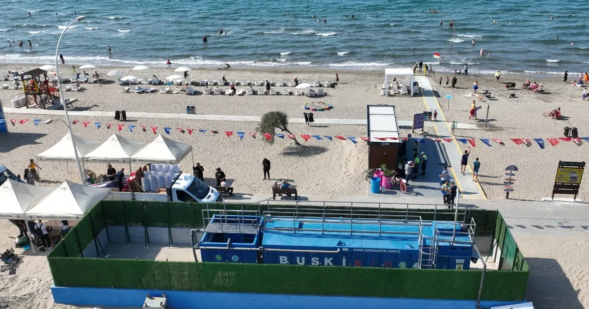 Mudanya’da mavi bayraklı sahile çifte koruma! Bayraklı plaja paket arıtma
