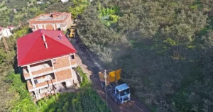 Ordu Büyükşehir Belediyesi Ulubey ilçesi Kumanlar Mahallesi’nde hayata geçirdiği asfalt