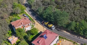 Ordu Büyükşehir Belediyesi, Çamaş ilçesi Çavuşbaşı Mahallesi’nde bulunan temas yolunu