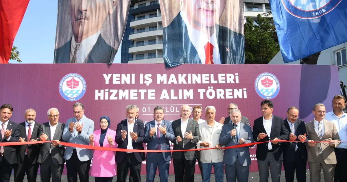 Trabzon Büyükşehir makine parkını güçlendiriyor