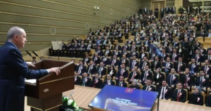 Cumhurbaşkanı Recep Tayyip Erdoğan, Cumhurbaşkanlığı Külliyesi’nde düzenlenen 110. Periyot Kaymakamlar