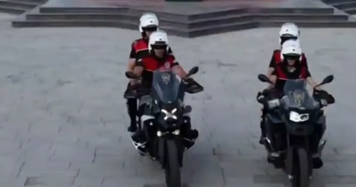 Bursa’da motosikletli polis timleri görev başında