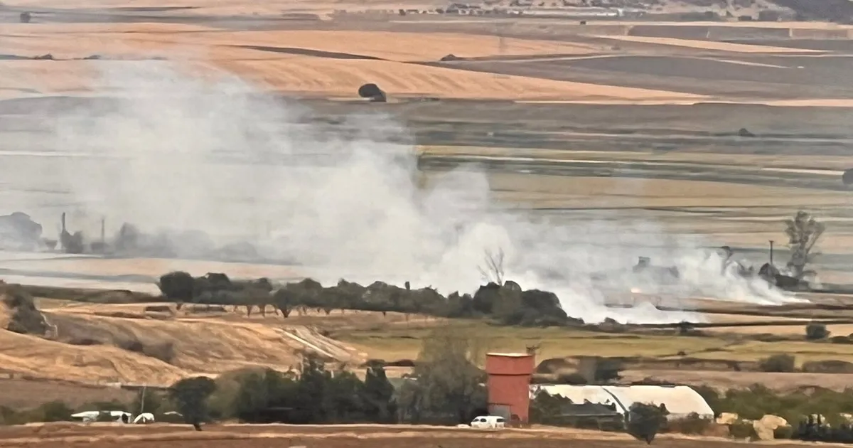 Edirne'nin Keşan ilçesindeki etraf örgütleri, yasak olmasına karşın yapılan anız