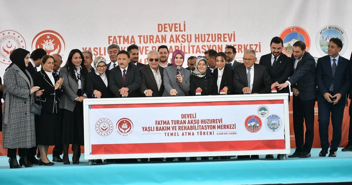 Fatma Turan Aksu Huzurevi Yaşlı Bakım ve Rehabilitasyon Merkezi’nde temel atıldı
