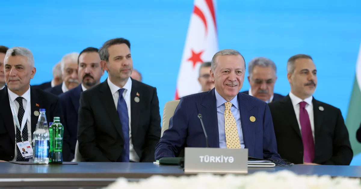 Cumhurbaşkanı Erdoğan, Azerbaycan'ın Gebele kentinde Türk Devletleri Teşkilatı 12. Tepesi'ne
