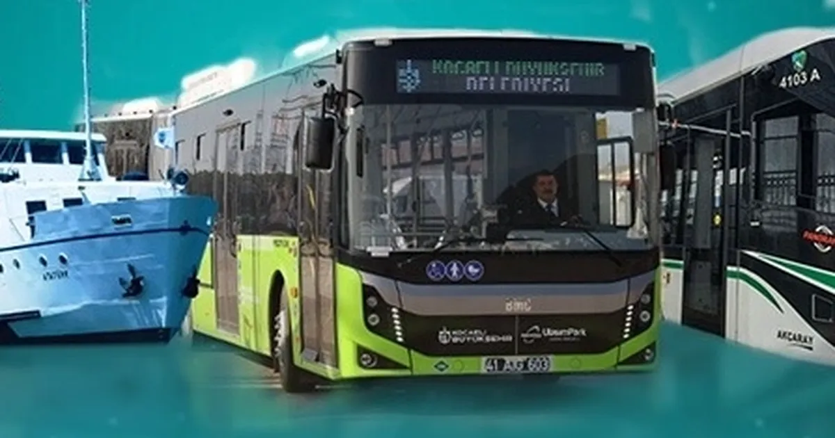 Kocaeli Büyükşehir Belediyesi, 29 Ekim Cumhuriyet Bayramı’nda otobüs, tramvay ve
