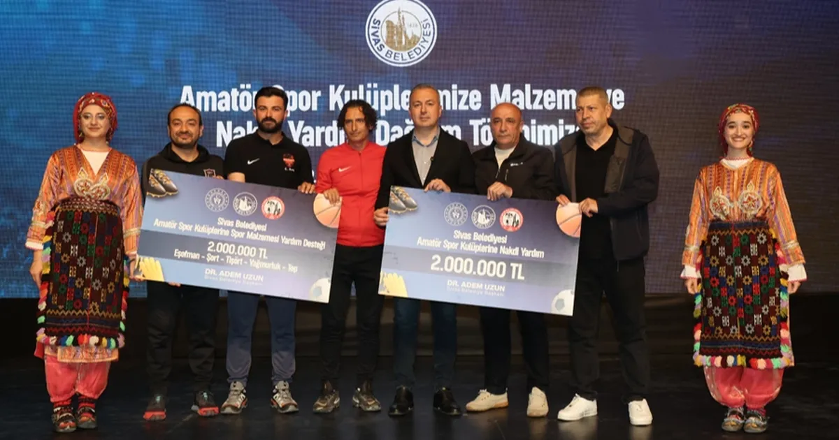 Sivas’ta amatör spor kulüplerine 4 milyon TL’lik destek