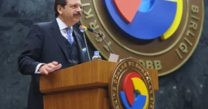 Türkiye Odalar ve Borsalar Birliği (TOBB) Lideri M. Rifat Hisarcıklıoğlu,