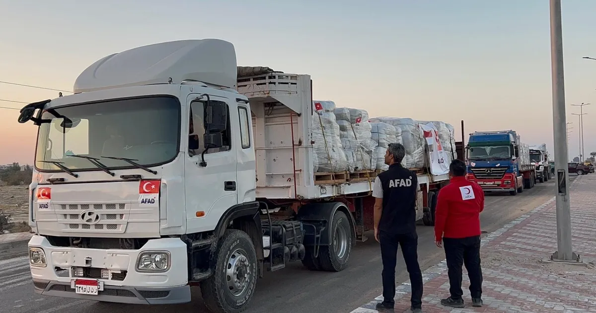 Türkiye’nin Gazze’ye insani seferberliği sürüyor… 101 bin 725 ton yardım ulaştırıldı