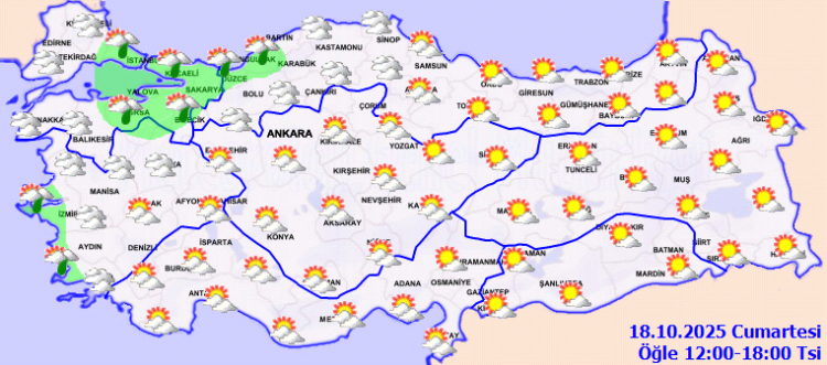 Yurtta bugün hava nasıl olacak?