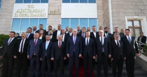 TBMM Başkanı Numan Kurtulmuş, Adıyaman'da Valilik ve Belediye'yi ziyaret etti.