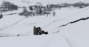 Türkiye’nin kırsal yol ağı en uzun ili olan Ordu’da kar