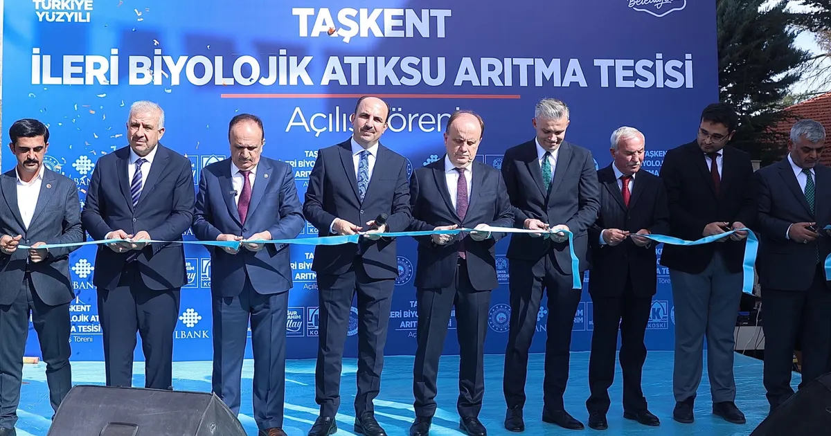 Konya Taşkent’e ileri biyolojik arıtma tesisi kazandırıldı