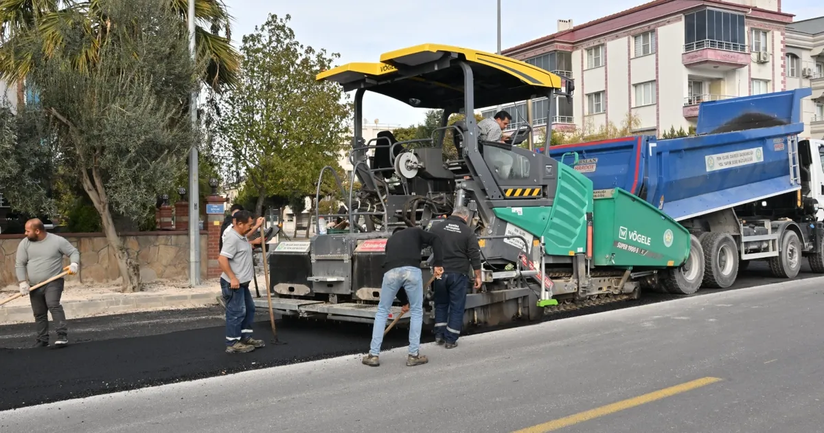 Manisa’da 9 bin ton asfaltla yol konforu arttı