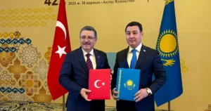 Trabzon ve Kazakistan’ın Aktau kenti kardeş kent oldu. Kardeşlik protokolü,