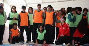 Antalyalı kız çocukları “Floor Curling” sporu ile ismini duyurmaya hazırlanıyor.