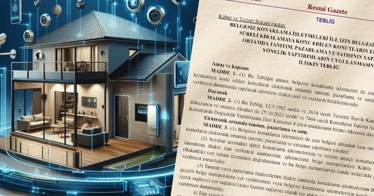 Belgesiz konaklama ve kısa süreli kiralamaya dijital denetim… Tebliği yayımlandı