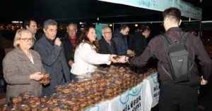 Bursa Nilüfer Belediyesi, üç ayların başlangıcını müjdeleyen Regaip Kandili’nde paylaşma