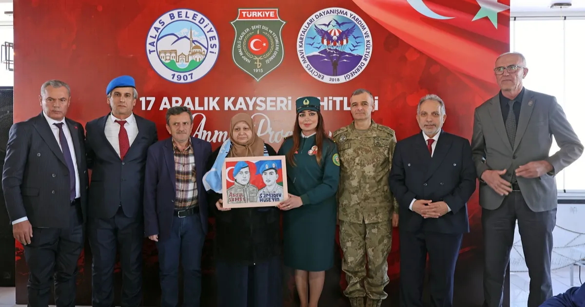 Kayseri Talas’ta şehitlerin hatıralarına özel buluşma