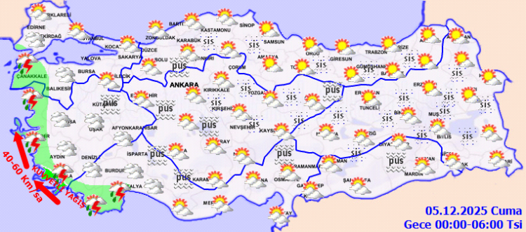 Meteoroloji’den kuvvetli yağış uyarısı! Antalya, Muğla, İzmir, Aydın, Isparta ve Burdur dikkat!