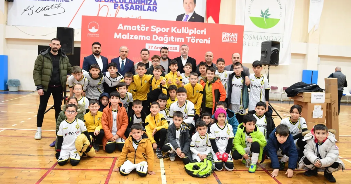Osmangazi Belediyesi’nden amatör spor kulüplerine malzeme desteği