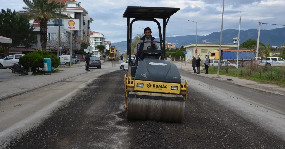 Antalya Büyükşehir’den Kestel yoluna bakım onarım