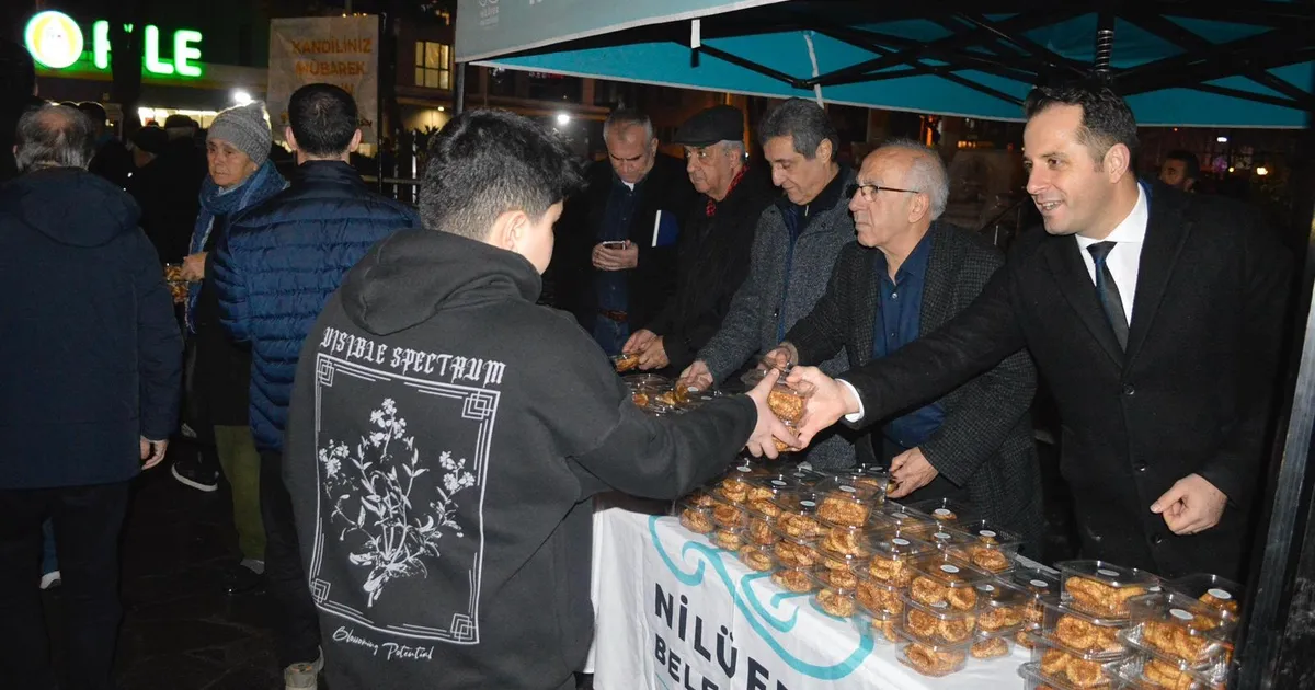 Bursa Nilüfer’de kandil geleneği yaşatıldı