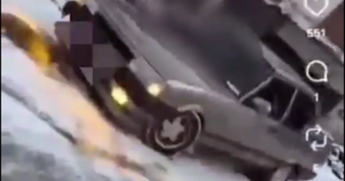 Bursa Orhaneli’de karda drifte Jandarma freni!