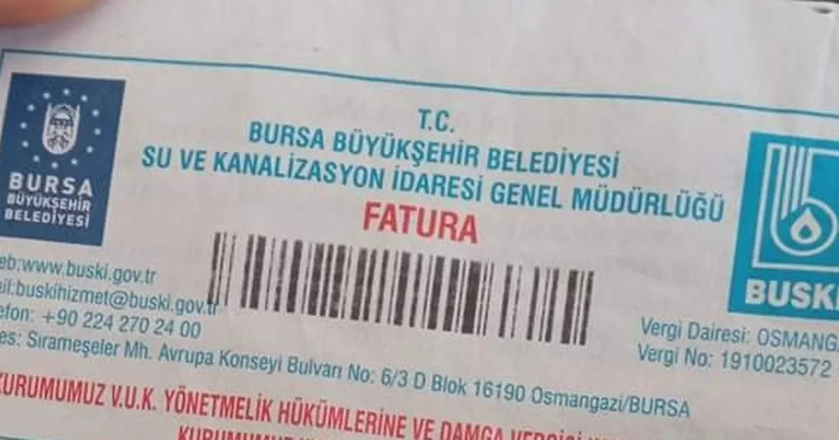 Bursa’da su faturalarındaki artışı nedenine BUSKİ’den açıklama