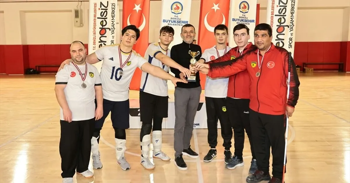 Denizli’de görme engelli sporculara Braille alfabeli madalya