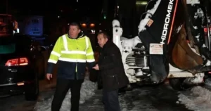 Düzce'de Eski Yığılca Belediye Başkanı Rasim Çam’ın, Alaplı’da yapılan karla