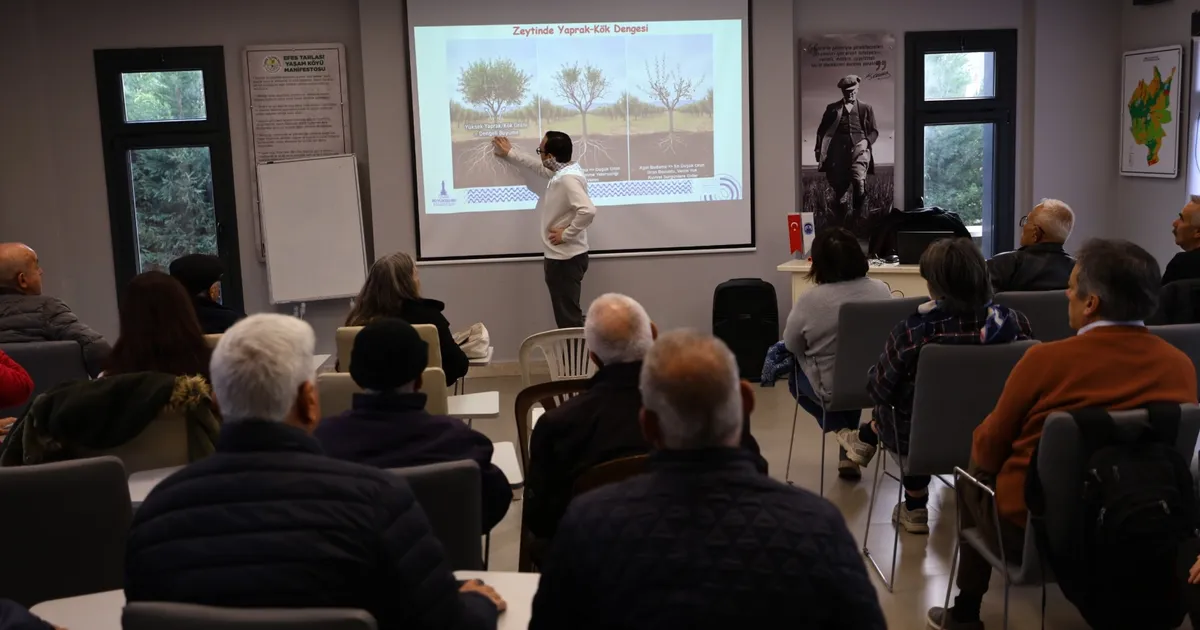 İzmir Efes Selçuk’ta üreticilere zeytin budama eğitimi